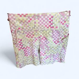 Fabletics PureLuxe Pink and Yellow Checkered Leggings